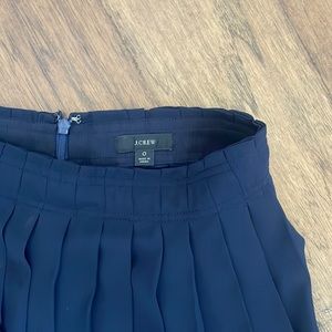 Womens Navy pleated J.Crew midi skirt size 0